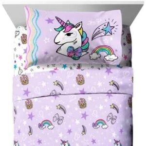 JoJo Siwa Sparkle Shine Kids 3-Piece Twin Sheet Set